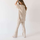 Kal Stripe | Nursing Friendly Pajamas Milk & Baby