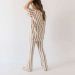 Kal Stripe | Nursing Friendly Pajamas Milk & Baby