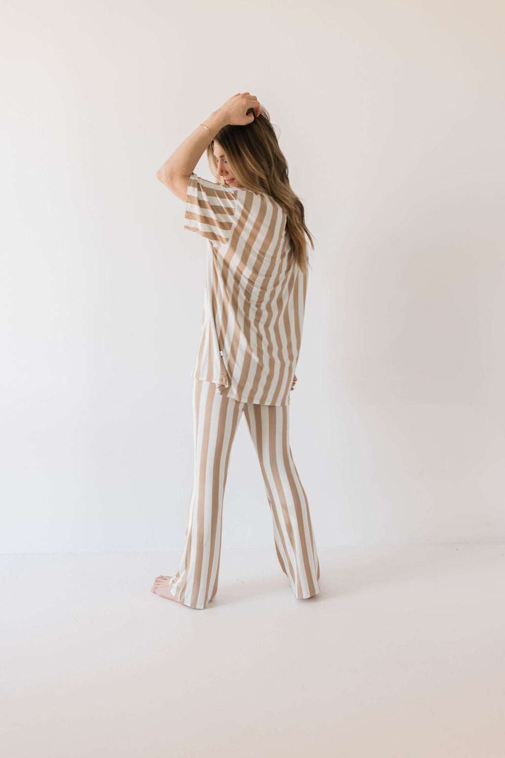 Kal Stripe | Nursing Friendly Pajamas Milk & Baby