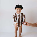 Coffee Shoppe | Sweatshirt Romper Milk & Baby