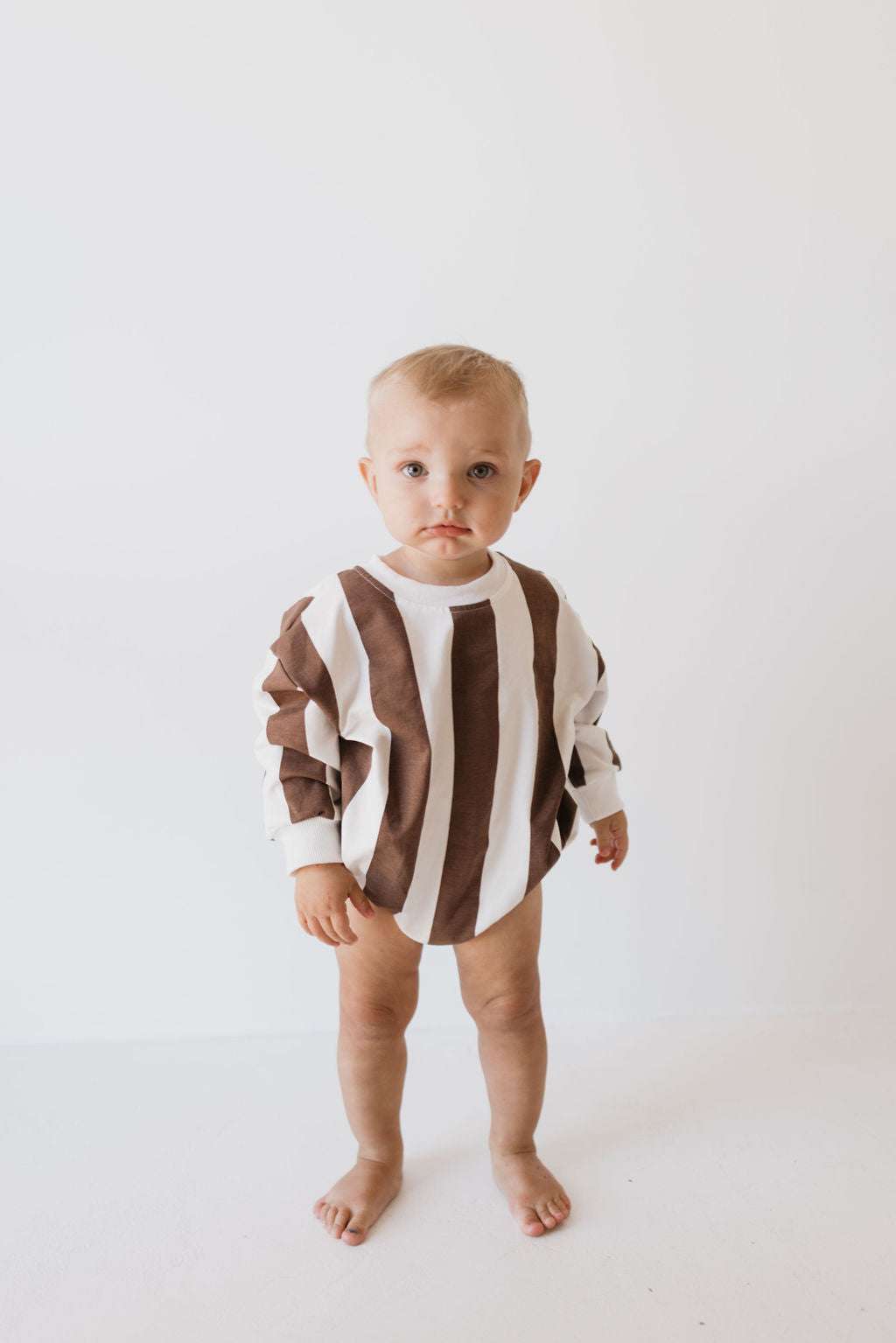 Coffee Shoppe | Sweatshirt Romper Milk & Baby