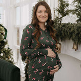 Candy Cane Lane | Women's Bamboo Pajamas Milk & Baby