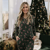 Candy Cane Lane | Women's Bamboo Pajamas Milk & Baby