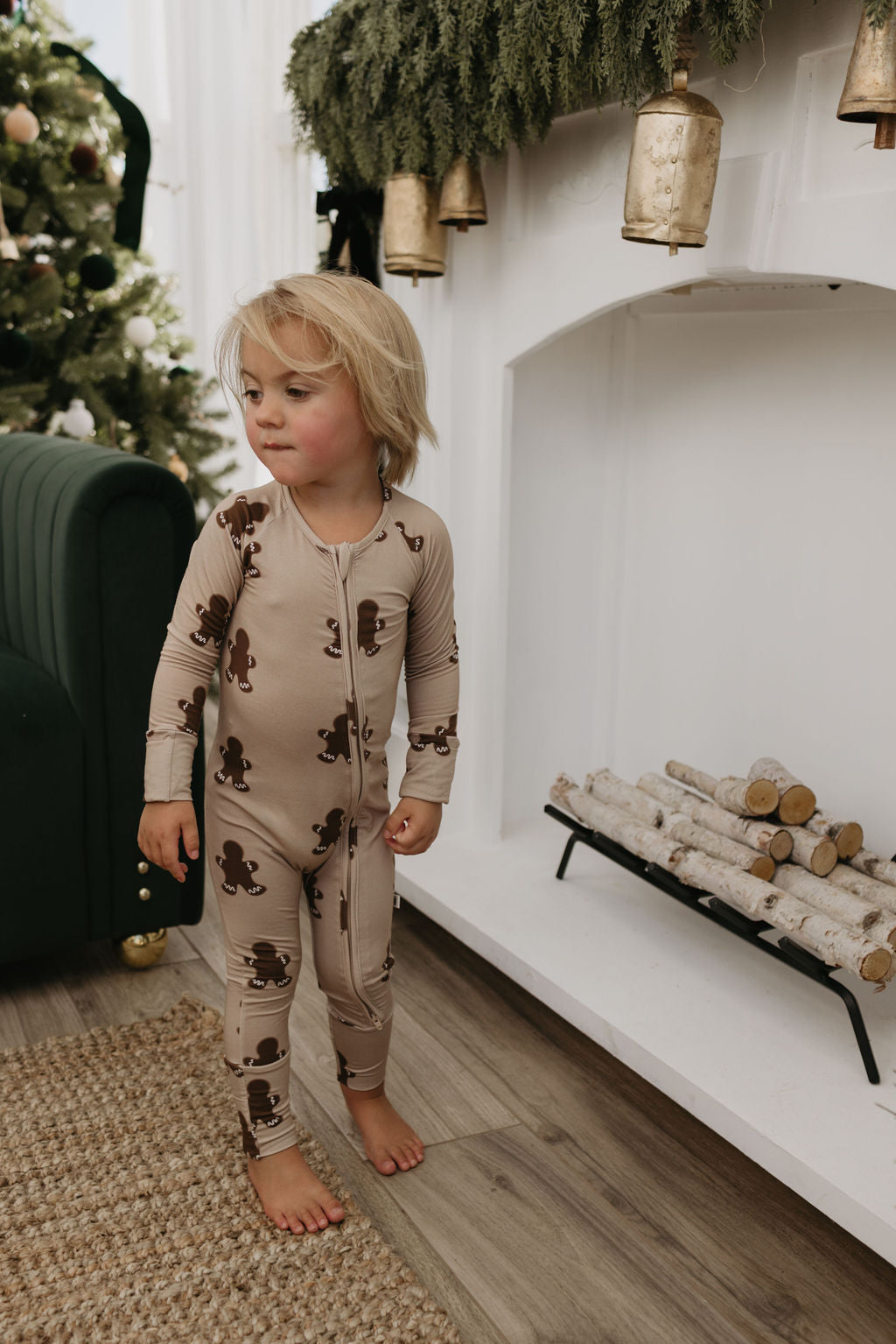 Gingerbread | Bamboo Zip Pajamas