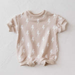 Cream Lightning | Sweatshirt Romper Milk & Baby