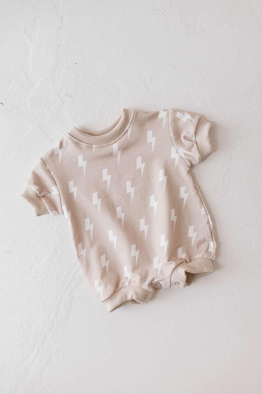 Cream Lightning | Sweatshirt Romper Milk & Baby