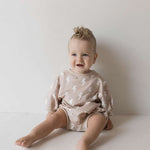 Cream Lightning | Sweatshirt Romper Milk & Baby