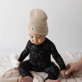 Midnight Pumpkin | Bamboo Zip Pajamas Milk & Baby