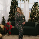 Candy Cane Lane | Women's Bamboo Pajamas Milk & Baby