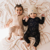 Midnight Pumpkin | Bamboo Zip Pajamas Milk & Baby