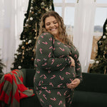 Candy Cane Lane | Women's Bamboo Pajamas Milk & Baby