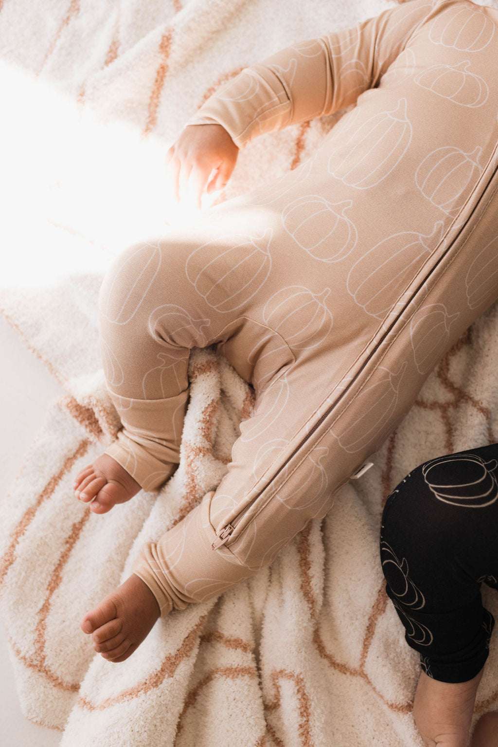 Pumpkin Pie | Bamboo Zip Pajamas Milk & Baby