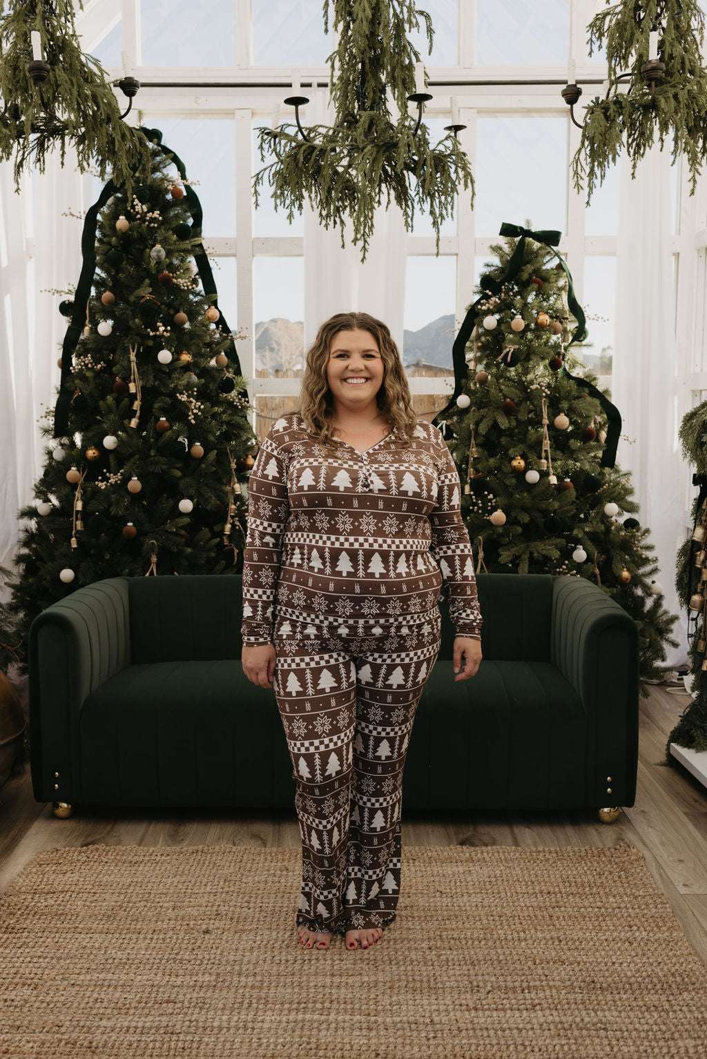 Forever Fair Isle | Women's Bamboo Pajamas Milk & Baby