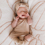 Pumpkin Pie | Bamboo Ruffle Romper Milk & Baby