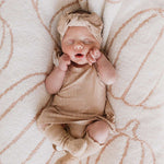 Pumpkin Pie | Bamboo Ruffle Romper Milk & Baby