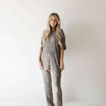 Sage Yin Yang | Short Sleeve Women's Bamboo Pajamas | Milk & Baby 