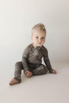 Sage Yin Yang | Bamboo Zip Pajamas