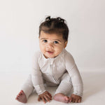 Sparkle! | Bamboo Zip Pajamas Milk & Baby