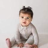 Sparkle! | Bamboo Zip Pajamas Milk & Baby