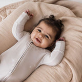 Sparkle! | Bamboo Zip Pajamas Milk & Baby