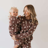 Midnight Meadow | Knit Pant Set Milk & Baby