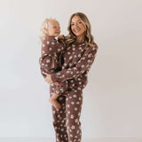 Midnight Meadow | Women's Knit Pant Set Milk & Baby