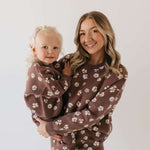 Midnight Meadow | Women's Knit Pant Set Milk & Baby