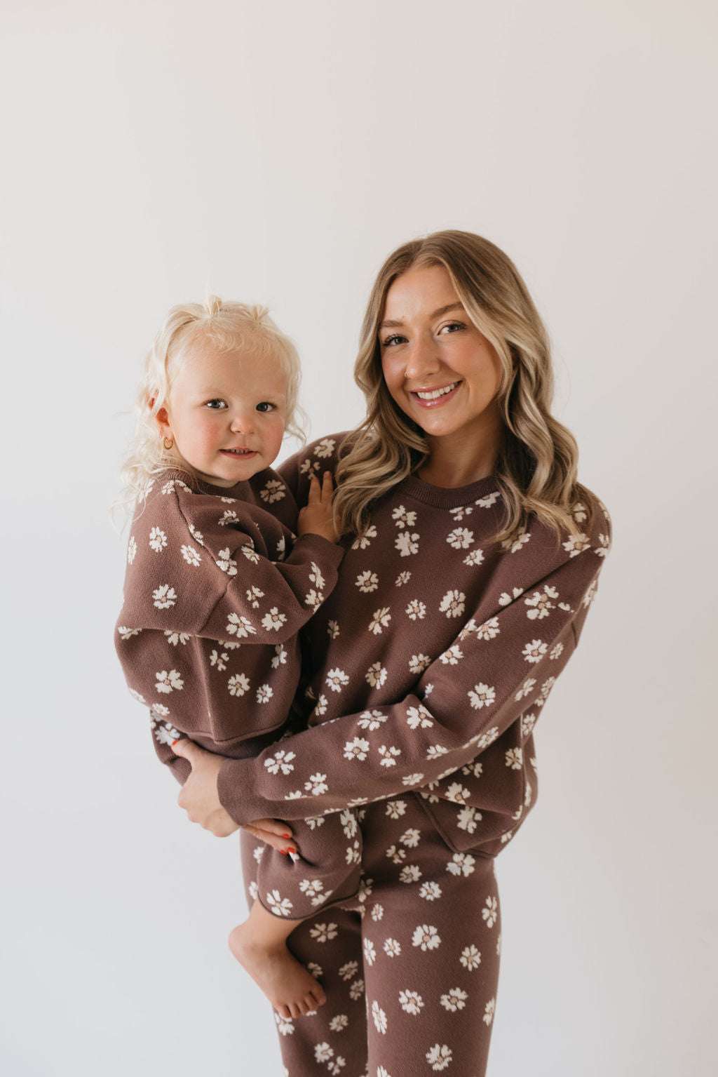 Midnight Meadow | Knit Pant Set Milk & Baby