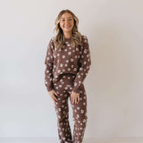 Midnight Meadow | Women's Knit Pant Set Milk & Baby