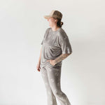 Sage Yin Yang | Short Sleeve Women's Bamboo Pajamas | Milk & Baby 