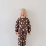 Midnight Meadow | Knit Pant Set Milk & Baby