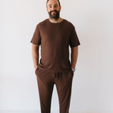 Men's Bamboo Short Sleeve Pajamas | Coffee Bean