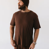 Men's Bamboo Short Sleeve Pajamas | Coffee Bean