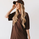 Short Sleeve Bamboo Women's Lounge Set | Coffee Bean