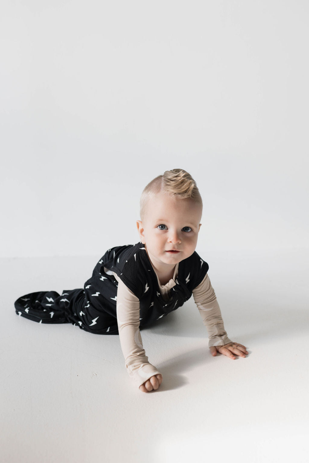 Midnight Lightning Bolt | Bamboo Sleep Sack | Milk & Baby