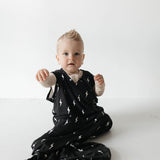 Midnight Lightning Bolt | Bamboo Sleep Sack | Milk & Baby