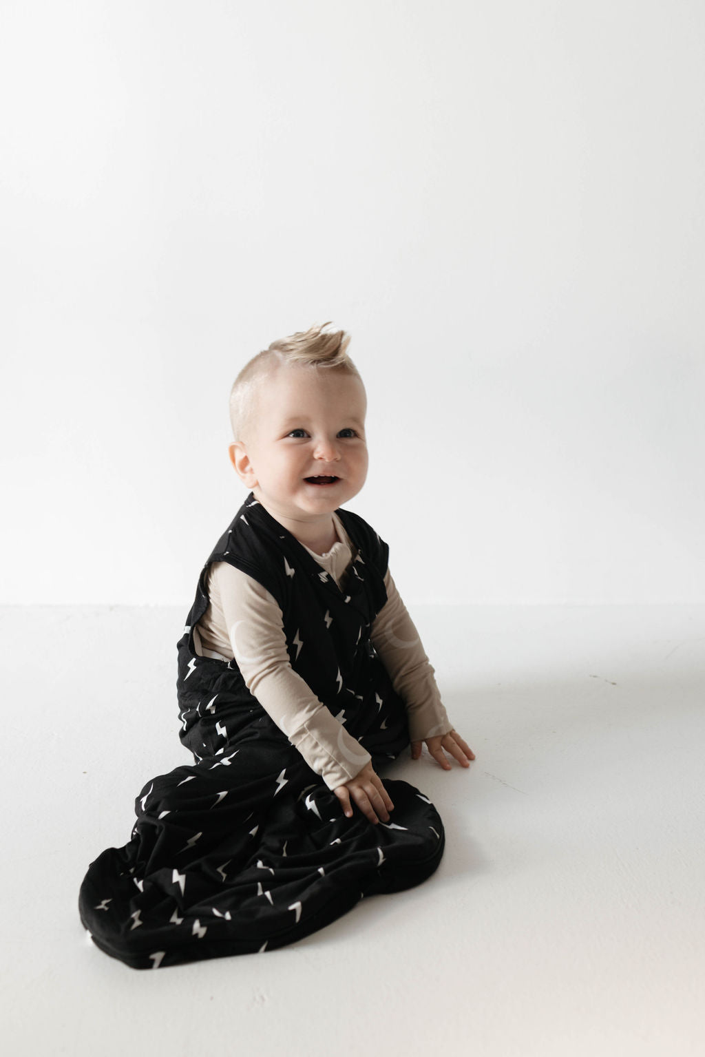 Midnight Lightning Bolt | Bamboo Sleep Sack | Milk & Baby