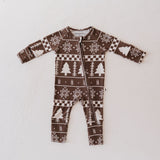 Forever Fair Isle | Bamboo Zip Pajamas