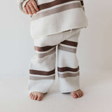 Woodland Stripe | Baby Knit Pant Set Milk & Baby