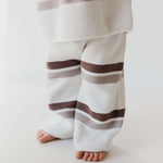 Woodland Stripe | Baby Knit Pant Set Milk & Baby