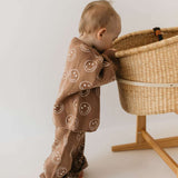 Just Smile Tan | Knit Baby Pant Set Milk & Baby