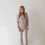 Smokey Wave | Women's Bamboo Pajamas Milk & Baby