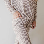 Smokey Wave | Women's Bamboo Pajamas Milk & Baby