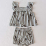 Girls Bamboo Bloomer Set | Summer Dreamin' Milk & Baby