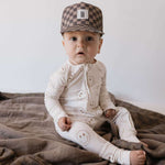 Just Smile | Bamboo Zip Pajamas Milk & Baby