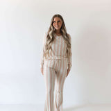 Candy Stripe | Women's Bamboo Pajamas Milk & Baby