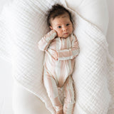 Candy Stripe | Bamboo Zip Pajamas | Milk & Baby