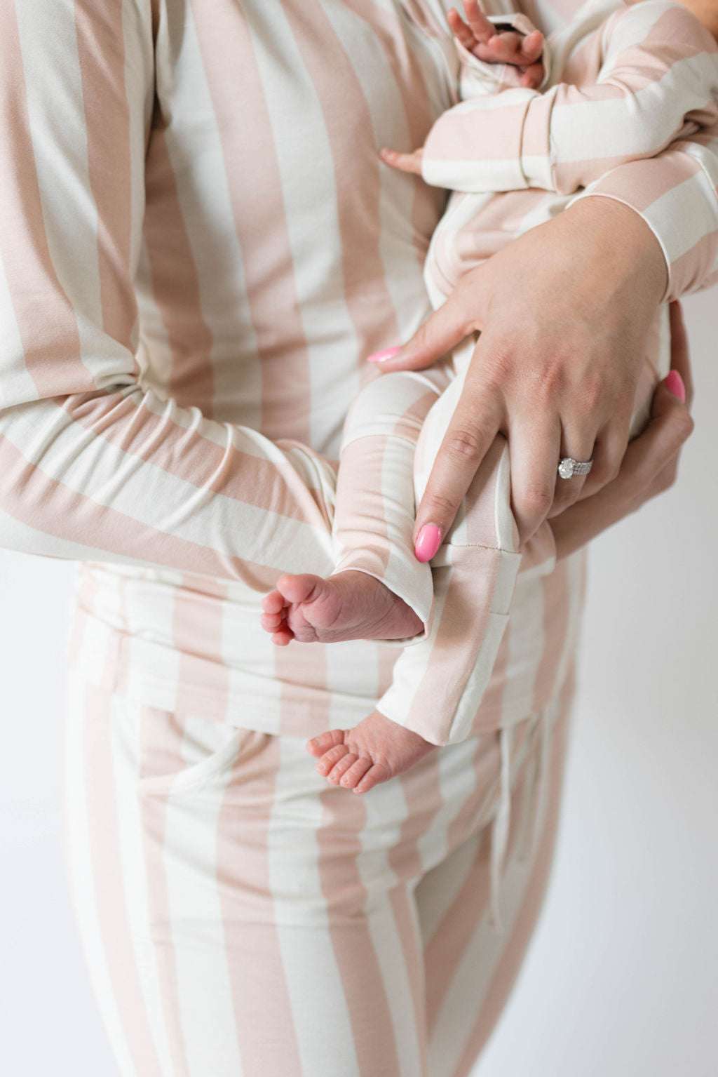 Candy Stripe | Women's Bamboo Pajamas Milk & Baby