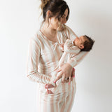 Candy Stripe | Bamboo Zip Pajamas | Milk & Baby