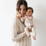 Candy Stripe | Bamboo Zip Pajamas | Milk & Baby